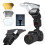 Universal SLR Camera Flash Reflector Board Set Silver White Golden for Top Flash 3