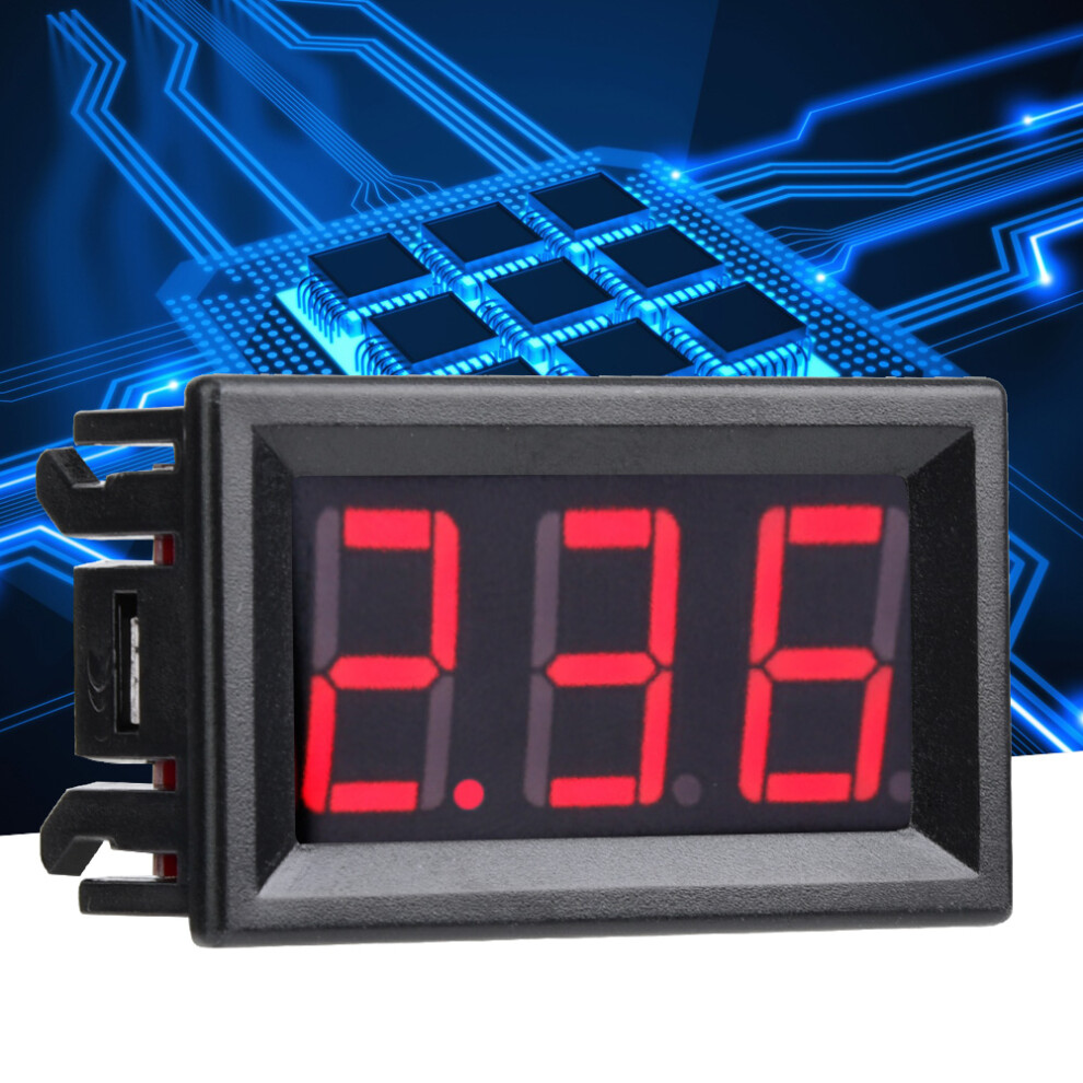 0.56 In Digital Dc Ammeter Panel 0-10A Two Cable Red Display 4931341453537
