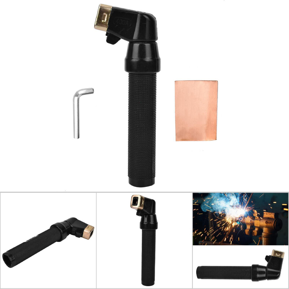 Black 400Amp Electrode Holder Welding Tool For Arc Soldering And Welding Work 9441341454274