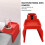 Couch-Becherhalter-Tablett 34.4oz rote Silikon-Armlehne 3