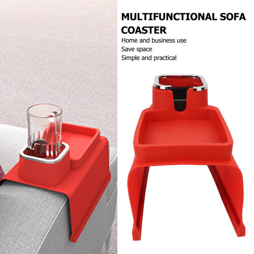 Couch-Becherhalter-Tablett 34.4oz rote Silikon-Armlehne 2