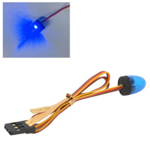 RC Auto Alarmlicht mit 5 Lichtmodi, hochsimuliertes runder Kompakt-LED-Warnlicht, 10x15mm, Blau, geeignet für 1/10 RC Fahrzeuge