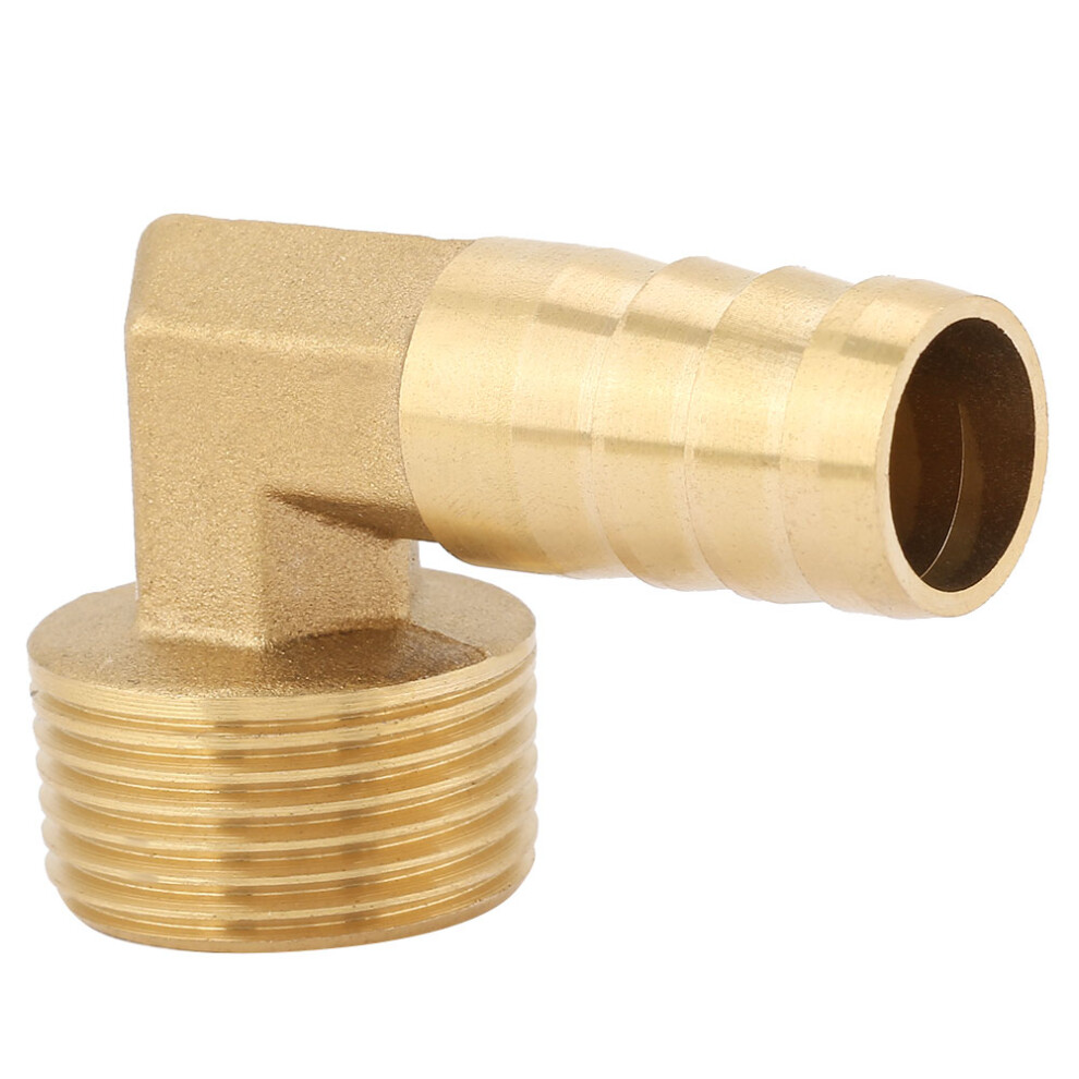 3/4" Male Thread Brass Elbow Barbed Connector Hose Fitting 16Mm Uk 7651341456976