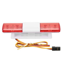 RC LED Polizei Licht Einfaches Simulationsdesign 4 Modi RC Polizei Blinklampe LED Warnleuchte für 1/8 1/10 RC Autos Rot
