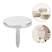100Pcs Silver Upholstery Nails Set 9x8mm Round Antique Decorative Pins