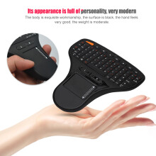 Schwarz Mini 2-in-1 2.4G Maus-Tastatur 130x125x25mm