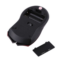 2.4GHz Wireless Portable Optical Gaming Mouse Red, 1600DPI, Lightweight