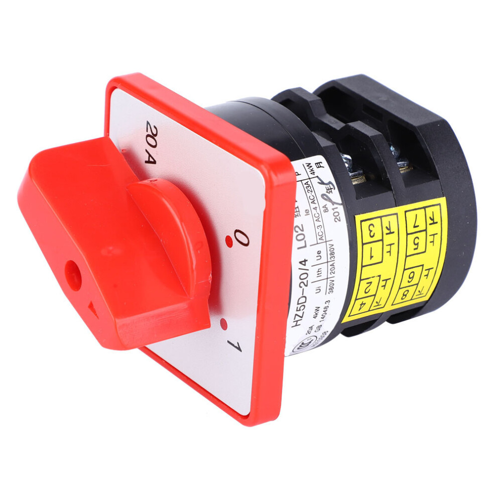 380V 20A 4Kw 3-Position Changeover Switch With 6 Terminals 9451341460366