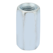Carbon Steel Zinc Plated Long Rod Coupling Hex Nut - Threaded Fastener 1 Piece