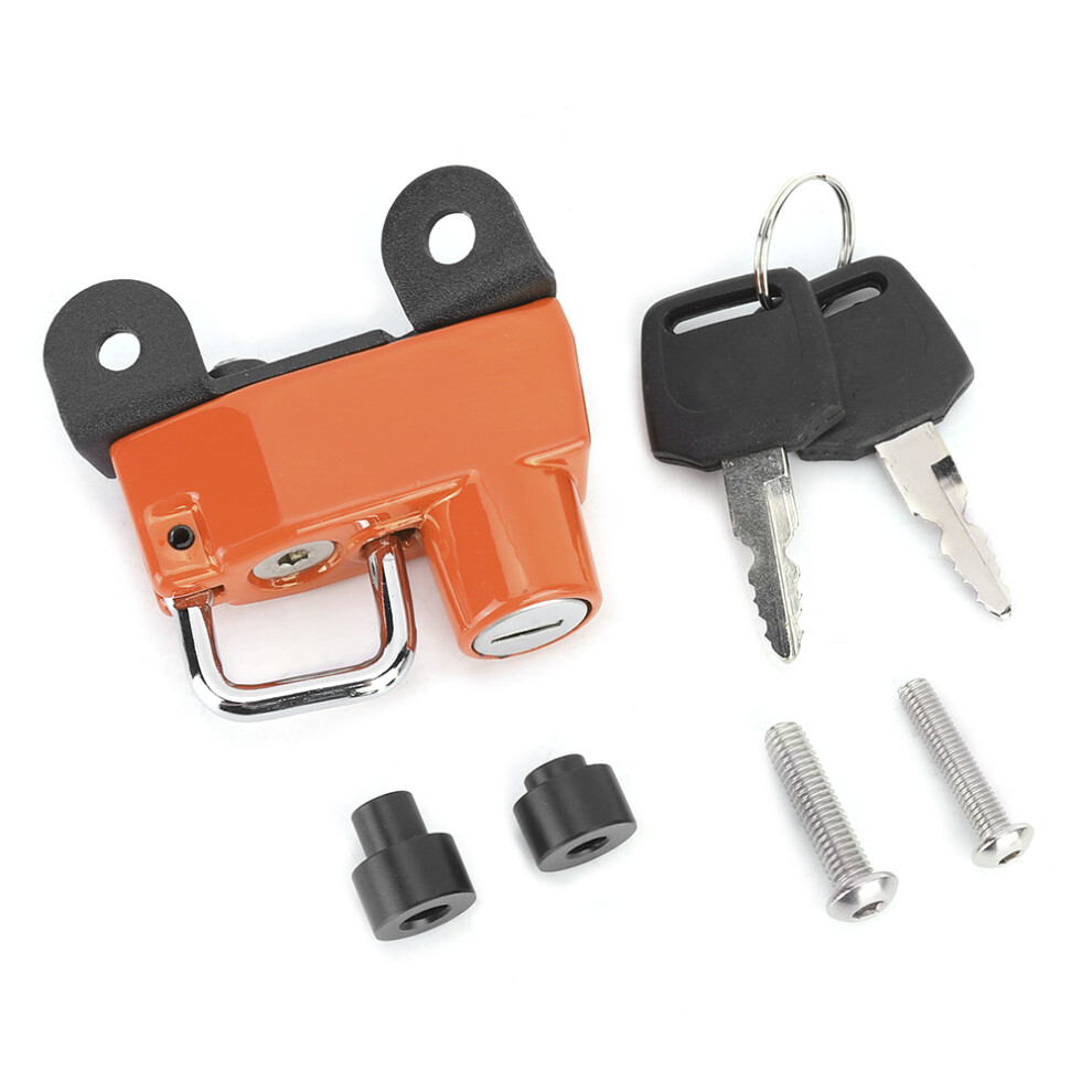 Anti Theft Helmet Lock Hook Fits For Ducati Orange 9387669400268