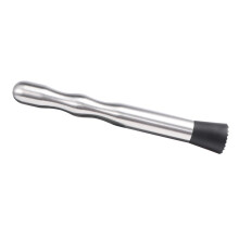 Barware Cocktail Muddler Stainless Steel Crushed Ice Muddler for Mixing Drinks and Mojitos 11 Inch Long