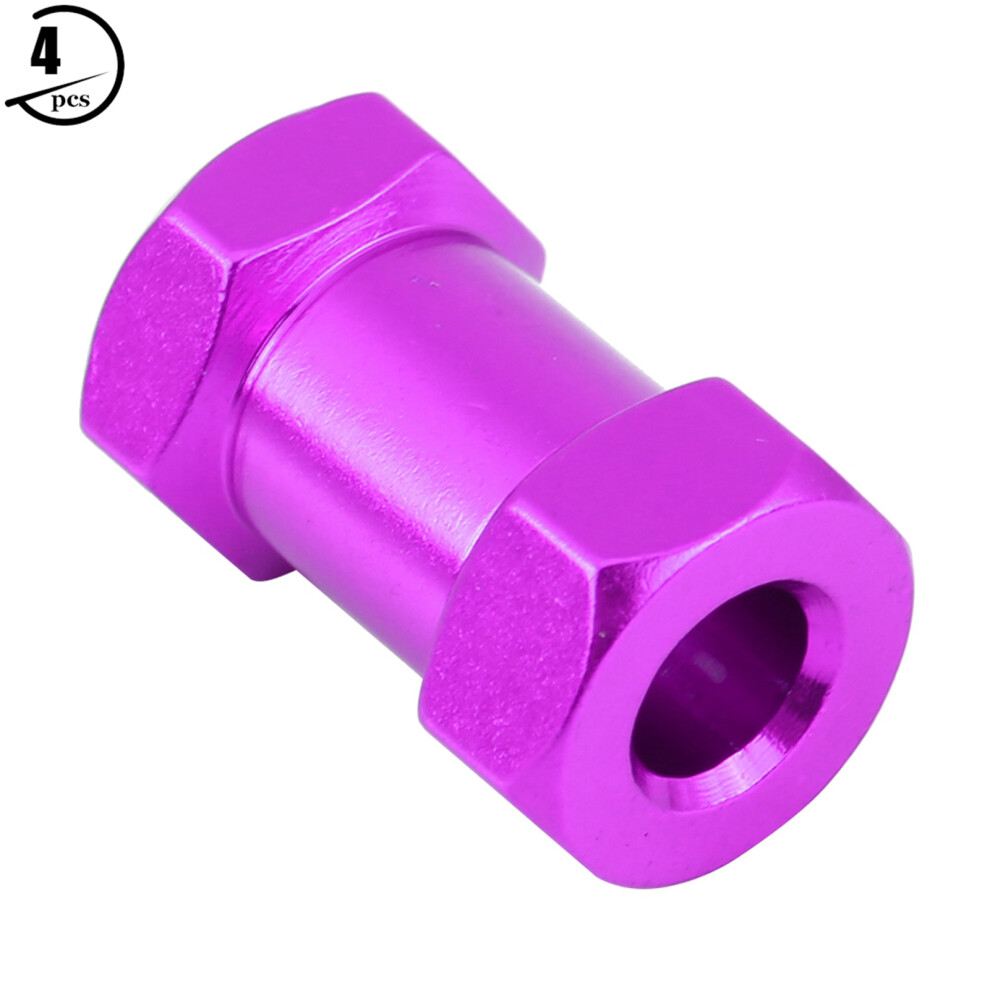 4Pcs 12Mm Rc Hex Wheel Hub Adapter For D90 Ax10 Scx10 F350 Purple 4961341465025
