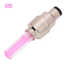 10PCS Red Plastic Bike Wheel Tire Valve Lights with Batteries