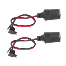 Adaptador de encendedor de cigarrillos 12-24V 30 cm 8 A gris