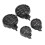 RC Runde Lichtabdeckung 22mm/0.87in 16mm/0.63in Schwarz 16