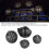 RC Runde Lichtabdeckung 22mm/0.87in 16mm/0.63in Schwarz 7