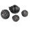 RC Runde Lichtabdeckung 22mm/0.87in 16mm/0.63in Schwarz 1