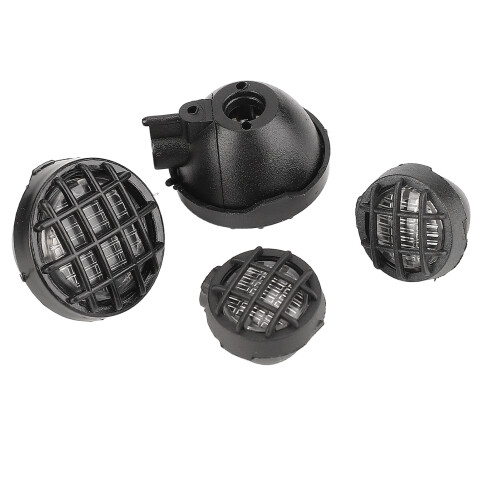 RC Runde Lichtabdeckung 22mm/0.87in 16mm/0.63in Schwarz