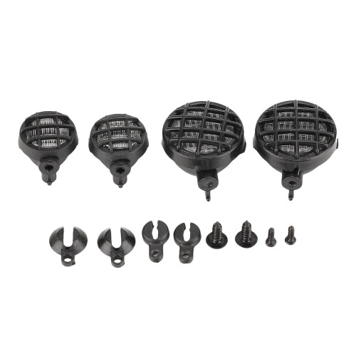 RC Runde Lichtabdeckung 22mm/0.87in 16mm/0.63in Schwarz 1