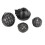 RC Runde Lichtabdeckung 22mm/0.87in 16mm/0.63in Schwarz 14