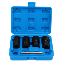 Set de 5 extractores de tuercas de rueda, con toma de 1/2 pulgada, 17/19/21/22 mm