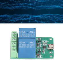 2 Stück Relaismodul 2-Kanal 5V Plug & Play USB PC