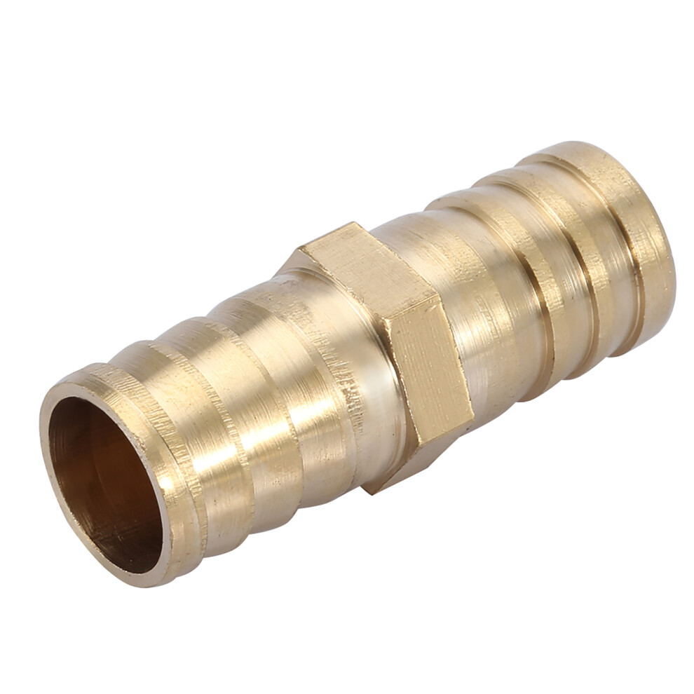 Brass Barbed Straight 2-Way Pipe Connector Tube Joiner Fitting 20Mm 9431341467138