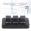 Portable 3-Key Keyboard with RGB Backlight USB Bluetooth Connectivity 3