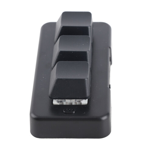 Portable 3-Key Keyboard with RGB Backlight USB Bluetooth Connectivity