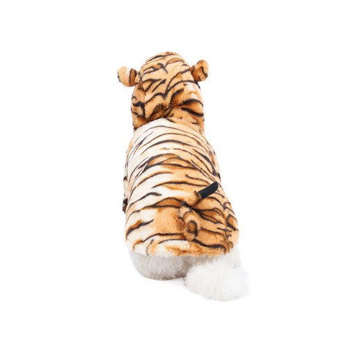 Sudadera con capucha para perro Halloween Tiger Grain - S, café 2