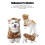 Sudadera con capucha para perro Halloween Tiger Grain - S, café 5