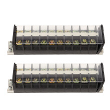 2 Stück 660 V 30 A Barrier-Block Typ 1 Transparent 26,3 mm