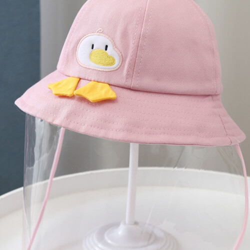 Kinder staubdichter Baumwoll-Sonnenhut eine Größe rosa 2