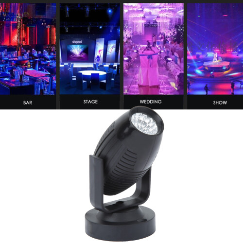 AC85-265V Black LED Mini Spotlight 1W Adjustable 8.5x4.5cm 2