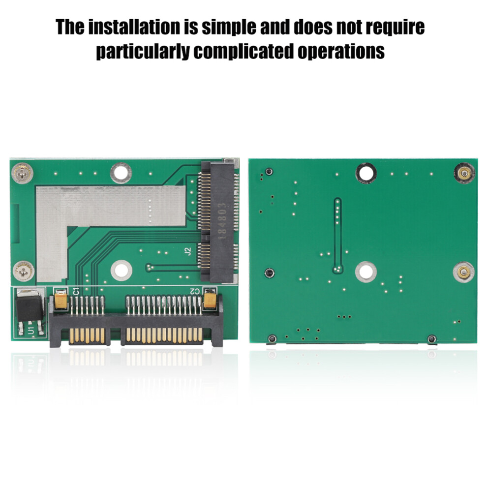 Mini Pci-E Msata Ssd To 2.5" Sata 6.0Gbps Riser Card, Green 4981341469588