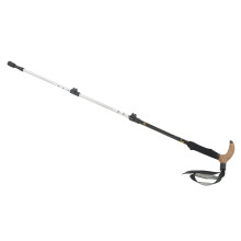3-teiliger ausziehbarer Wanderstock aus Aluminiumlegierung, Bergsteiger-Gleichgewichtsstab für Outdoor, Schwarz-Gelb