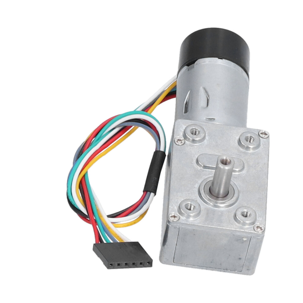 Jgy-370 24V Dc Metal Worm Gear Motor With Encoder 10Rpm Self Locking 4611341473765
