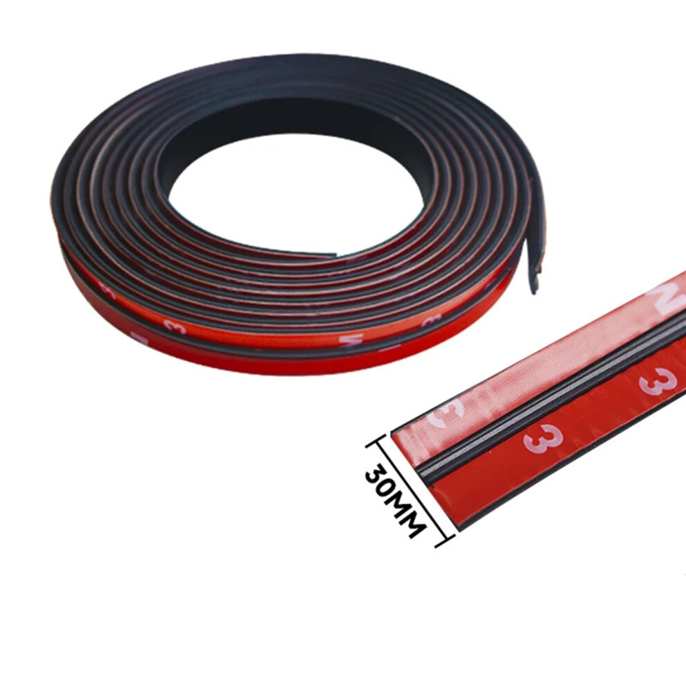 14/19/30Mm Rubber Car Seals Edge Seal Strip For Windshield, Roof, And Window Protection - Sound Insulation Tape (Color: 30Mm) 6493810678561