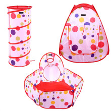 3Pcs/Set Children Baby Play House Tent Tunnel Ball