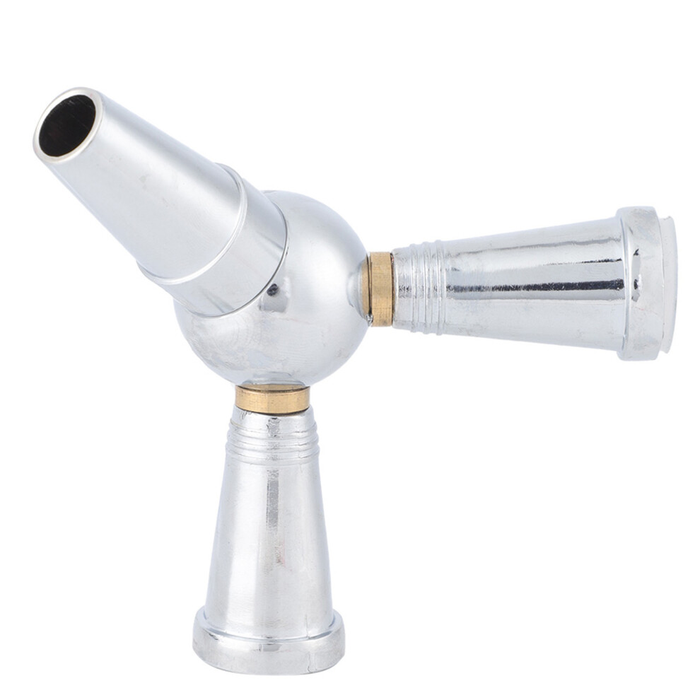Silver Hookah Hose Adaptor Splitter 1 To 2 Connector Smoking Accessory