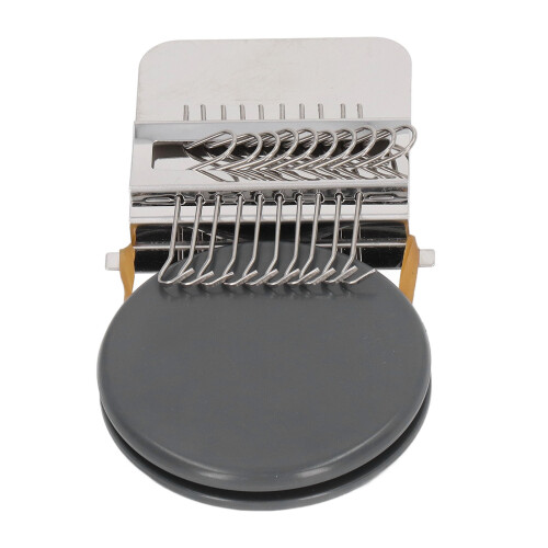 Portable Mini Knitting Machine 10 Needles Hand Loom for Home Crafting Grey