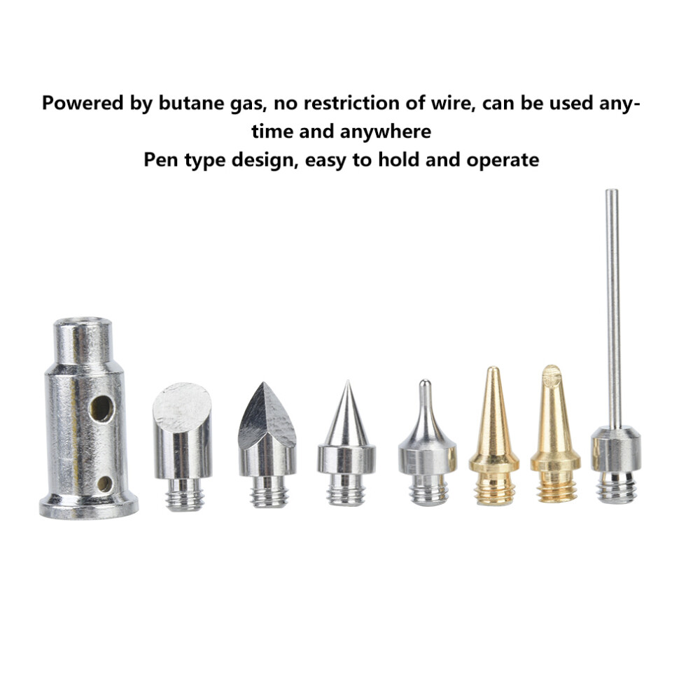 12-In-1 Cordless Butane Soldering Iron Kit Â Yellow, Portable, 1300 9411341477993