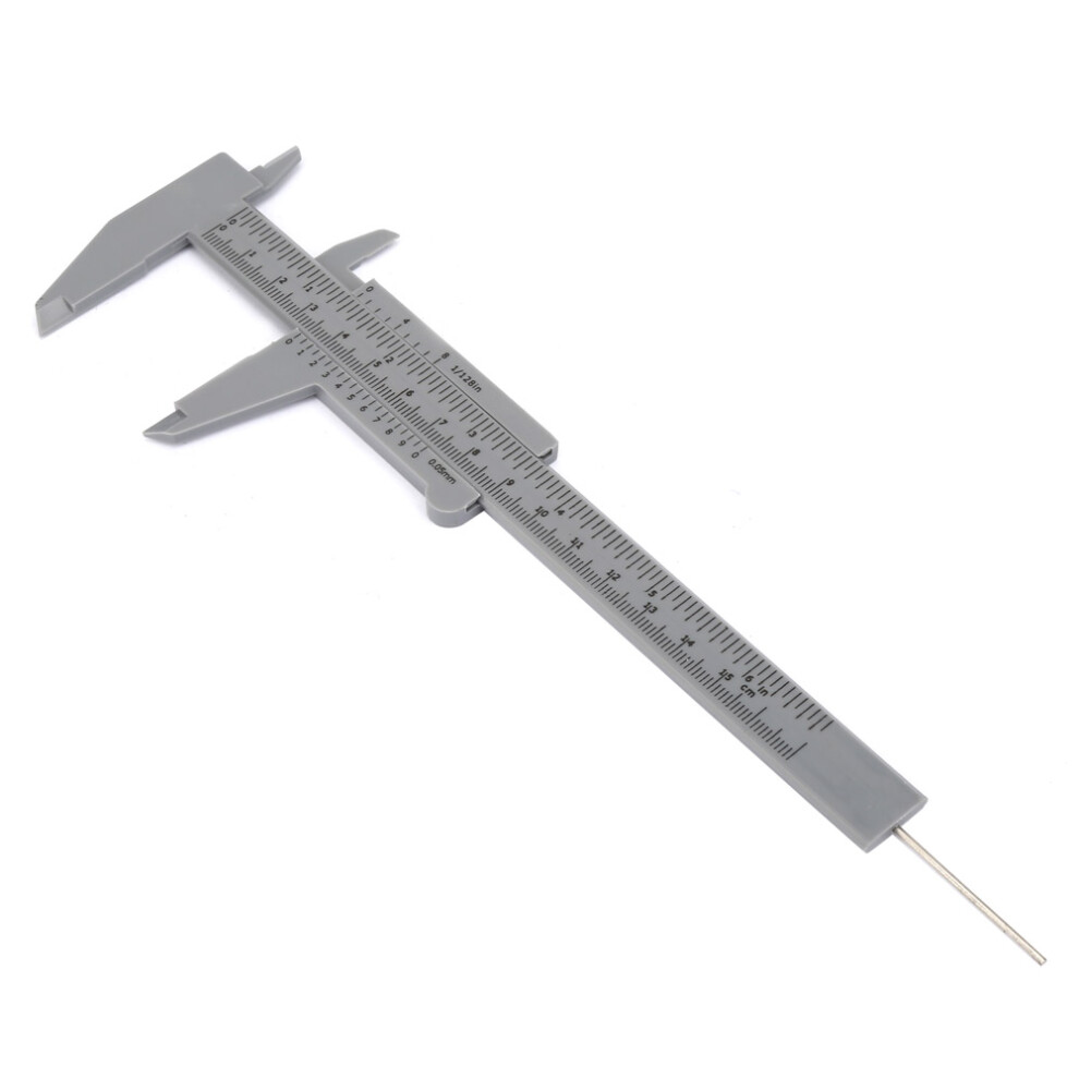 Precision 150Mm Plastic Caliper With Double Rule Scale Gray 0.5Mm Accuracy 9321341479197