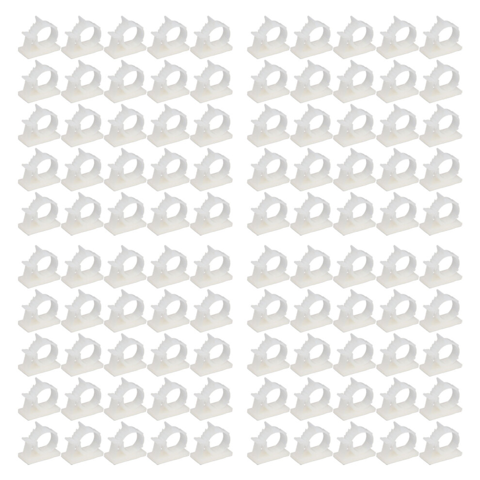 100Pcs Cable Management Clip Adjustable Adhesive