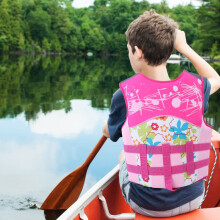 Kids Swim Vest Neoprene Jacket Pink L, Safe & Comfortable
