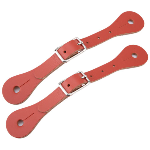 Handmade Genuine Leather Horse Spur Strap, Adjustable Brown 20.5cm 1