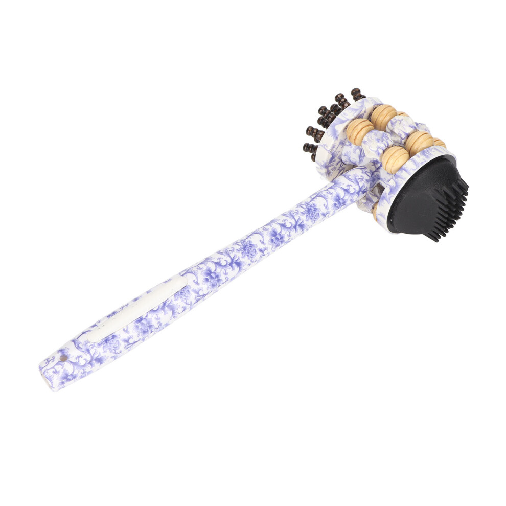 Wooden Massage Hammer Trigger Point Stick for Stress Relief, 35cm