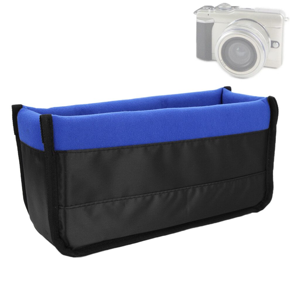 Dslr Camera Protective Pouch With Waterproof Nylon & Velvet Lining Blue 9391341482442