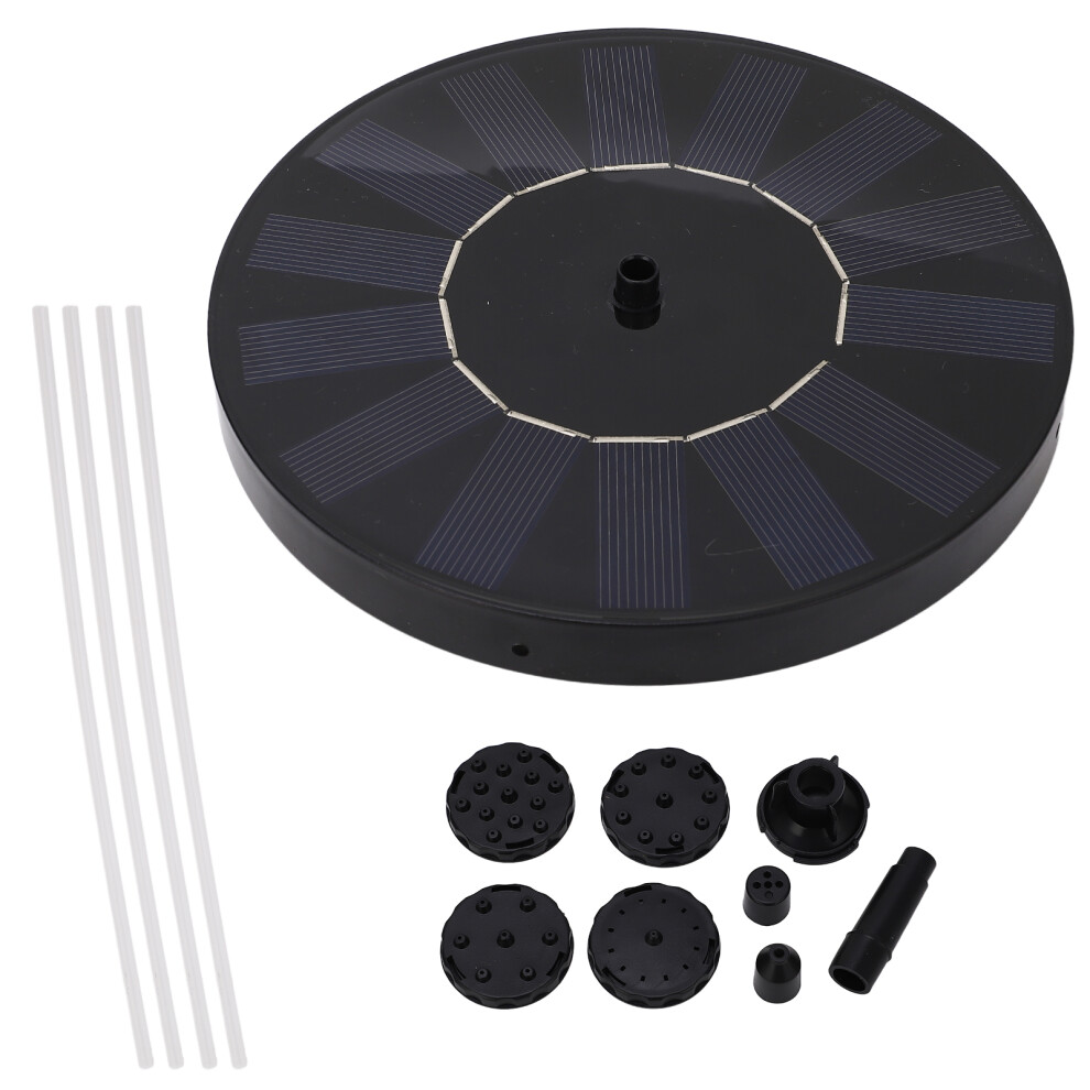 7V 1.5W Solar Fountain Pump with 6 Nozzles Water