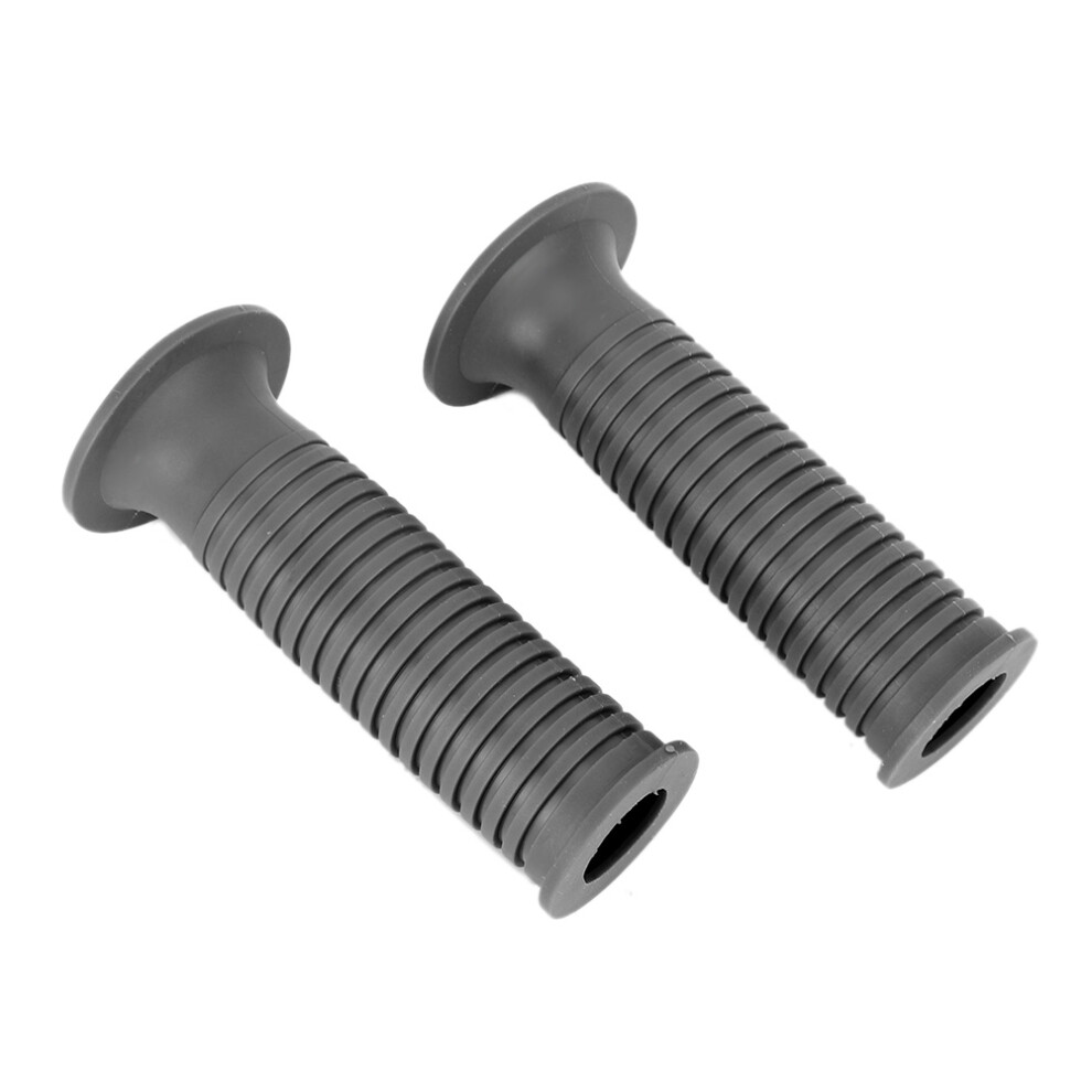 Pair Of 25/28Mm 1In Tpu Motorcycle Hand Grip Gray 9387669403665